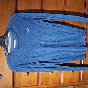 Retro Hollister Mens Medium Long Sleeve Blue shirt